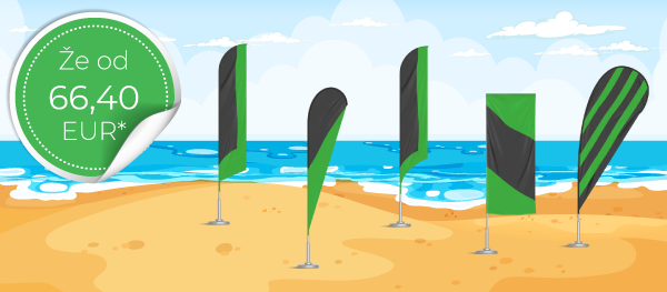 Beach flag stojala v kompletu trenutno v akcijski ponudbi znižana za kar 20%